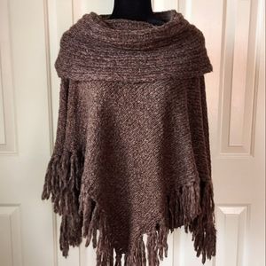Women's Knit Pancho/Ruana